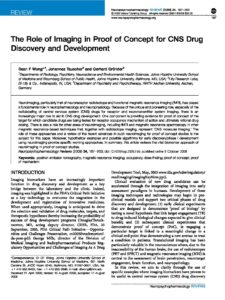 The Role of Imaging in Proof of Concept for CNS Drug Discovery and ...